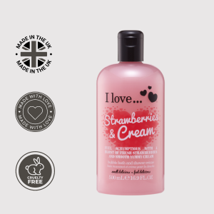 I Love Cosmetics Original Gel de ducha Fresas & Crema 500 ml